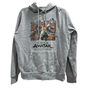 Avatar: The Last Airbender "Painted Show Ideograph Logo" thrashed hoodie sz S